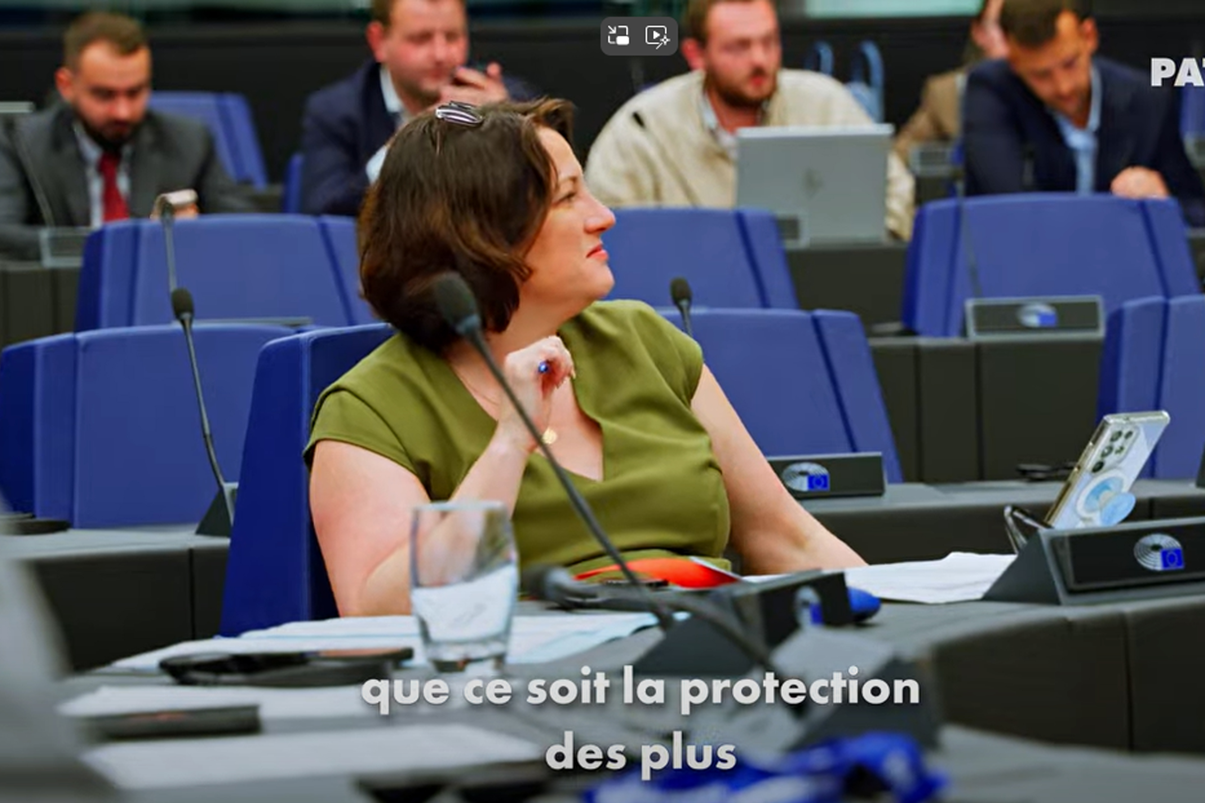 Vu d'Europe : en séance plénière avec Angéline Furet